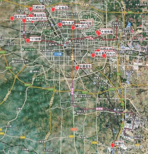 中部地区上市公司地图，长沙排名第一