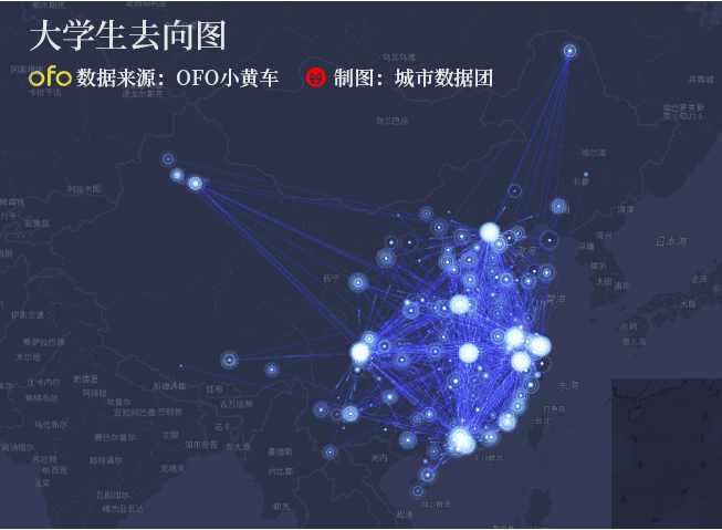 ofo小黄车告诉你，哪些城市最能吸引大学生？